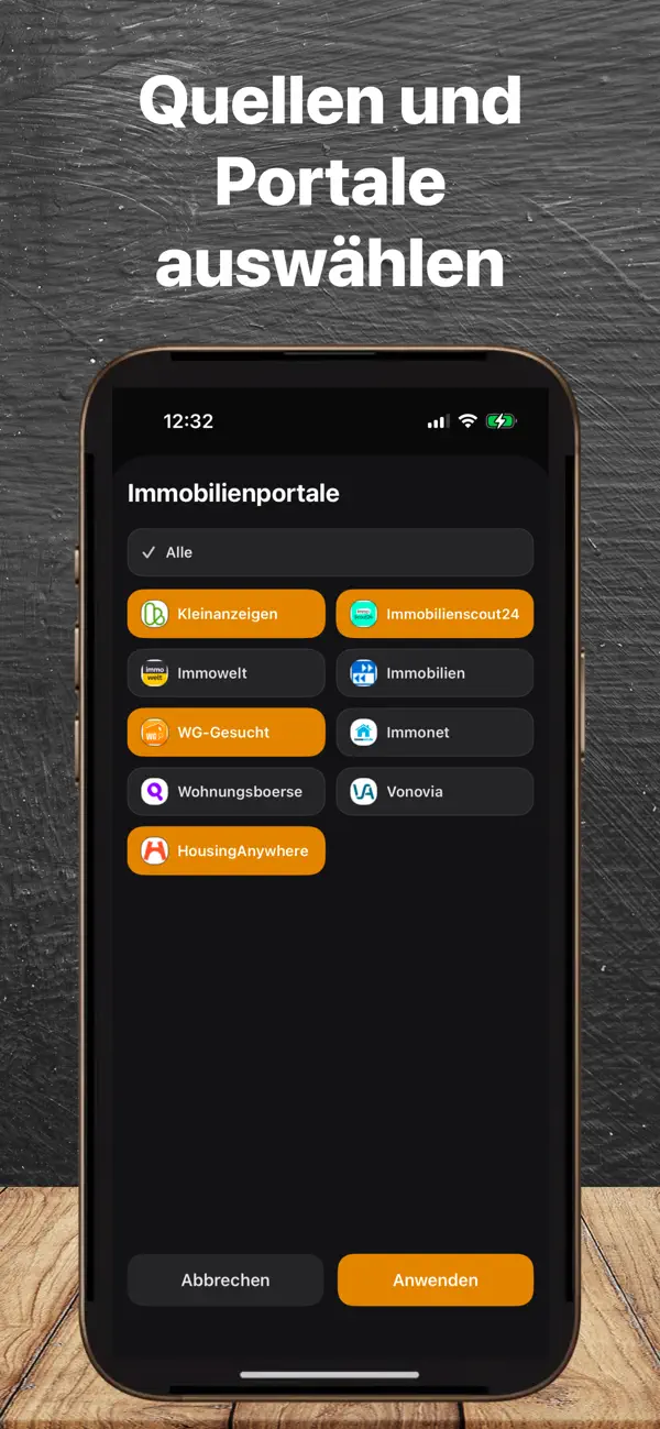 BFirst Stuttgart App Screenshot: Detailsicht fuer Stuttgarter Mietwohnungen auf iOS