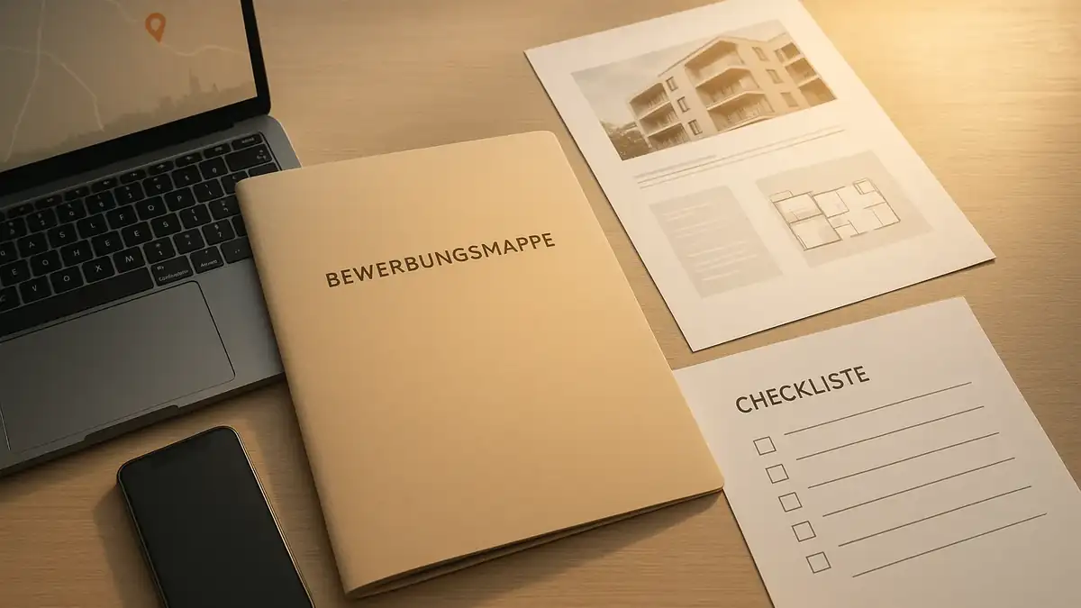 Illustration: In 30 Tagen zur Wohnung in Berlin? Was klappt – und was nicht – Bewerbungsmappe (PDF), Dokumente, Checkliste