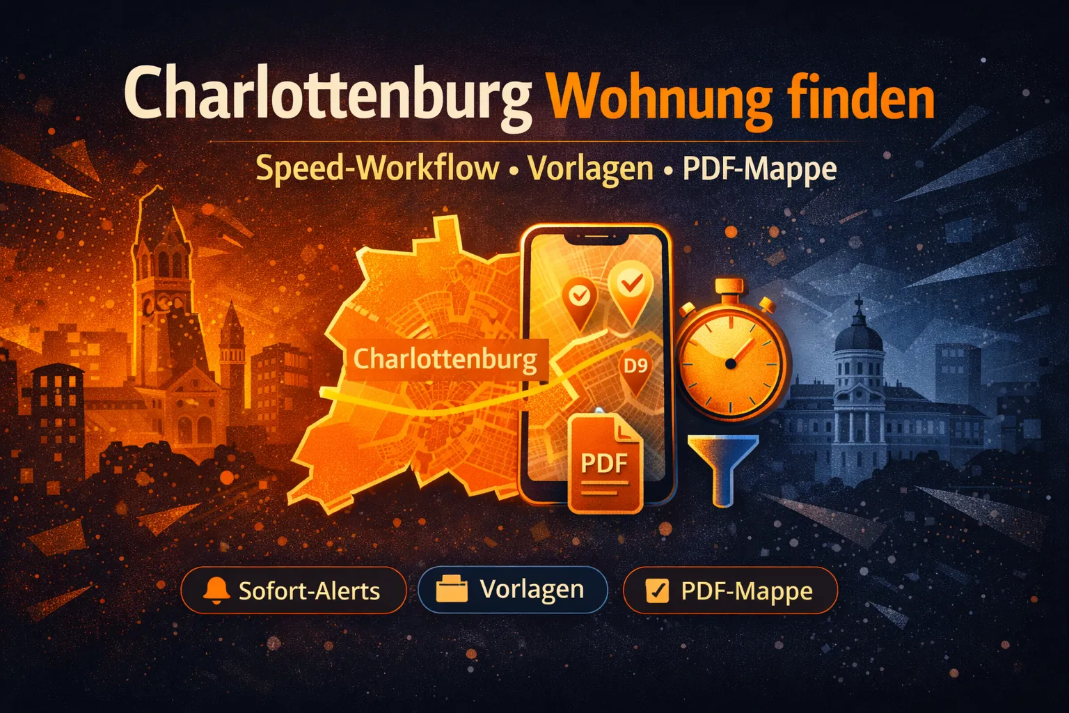 Wohnung in Charlottenburg finden (2026) – Speed‑Workflow, Vorlagen & PDF‑Mappe