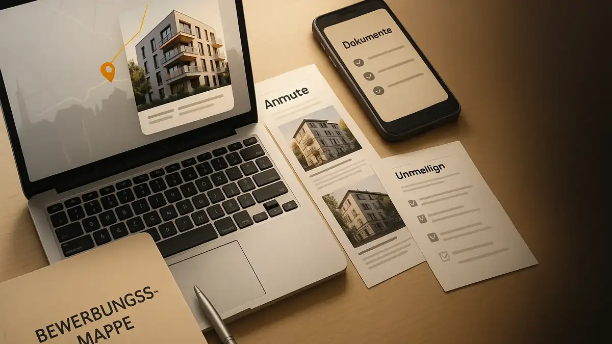 Illustration: Dahlem entdecken: Exklusive Lagen, spezielle Vermieter & Chancen für Studierende – Bewerbungsmappe (PDF), Dokumente, Checkliste