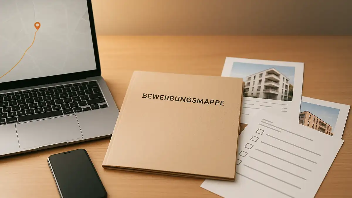 Illustration: Hamburg‑Wohnung als Student: 8 Schritte, die dir heute noch Besichtigungstermine bringen – Bewerbungsmappe (PDF), Dokumente, Checkliste