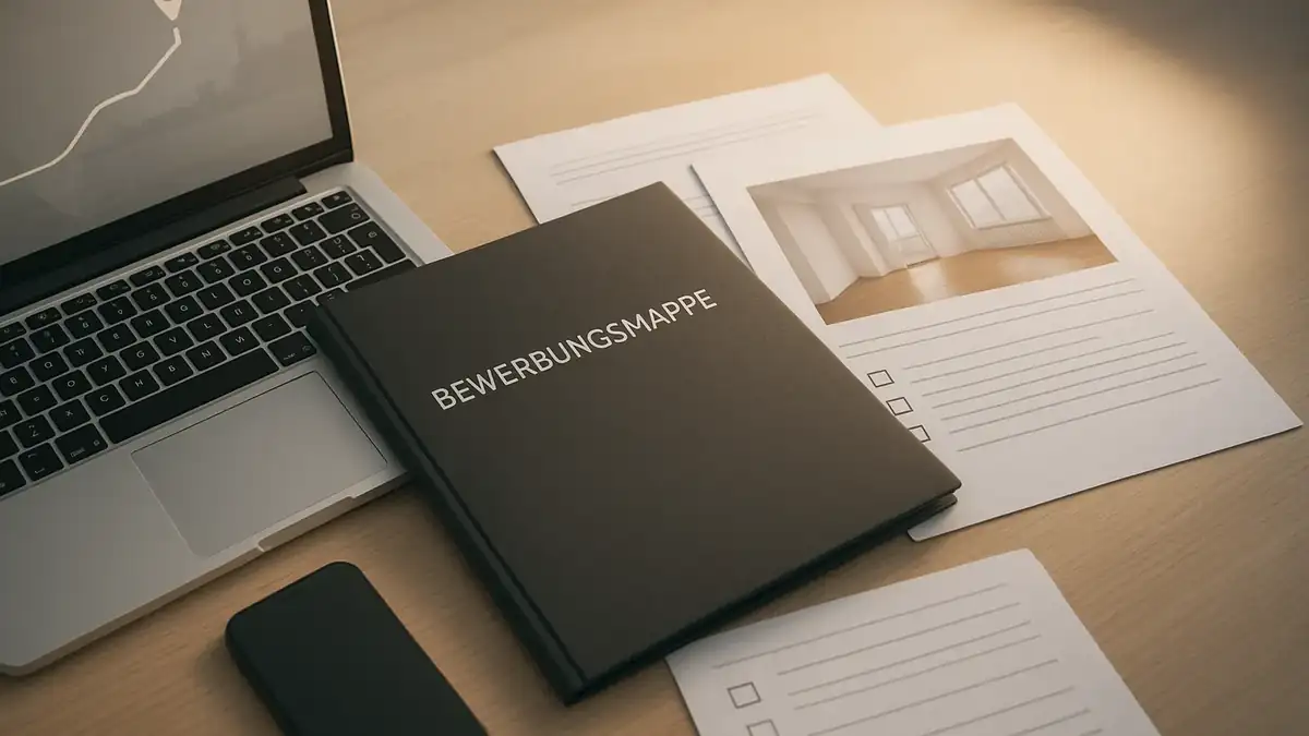 Illustration: Kein Zimmer, keine Wohnung? Dein Berlin-Notfallplan für die nächsten 72 Stunden – Bewerbungsmappe (PDF), Dokumente, Checkliste