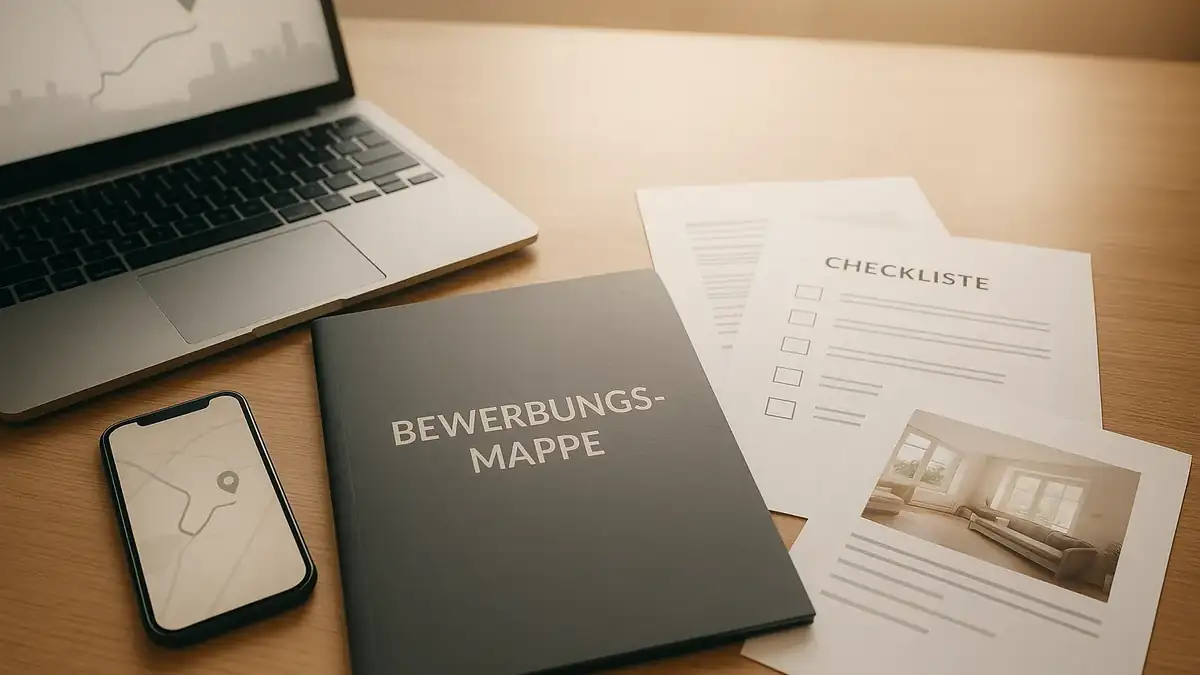 Illustration: Mieten in Spandau: Randlage, größere Wohnungen & für wen sich der Bezirk wirklich lohnt – Bewerbungsmappe (PDF), Dokumente, Checkliste