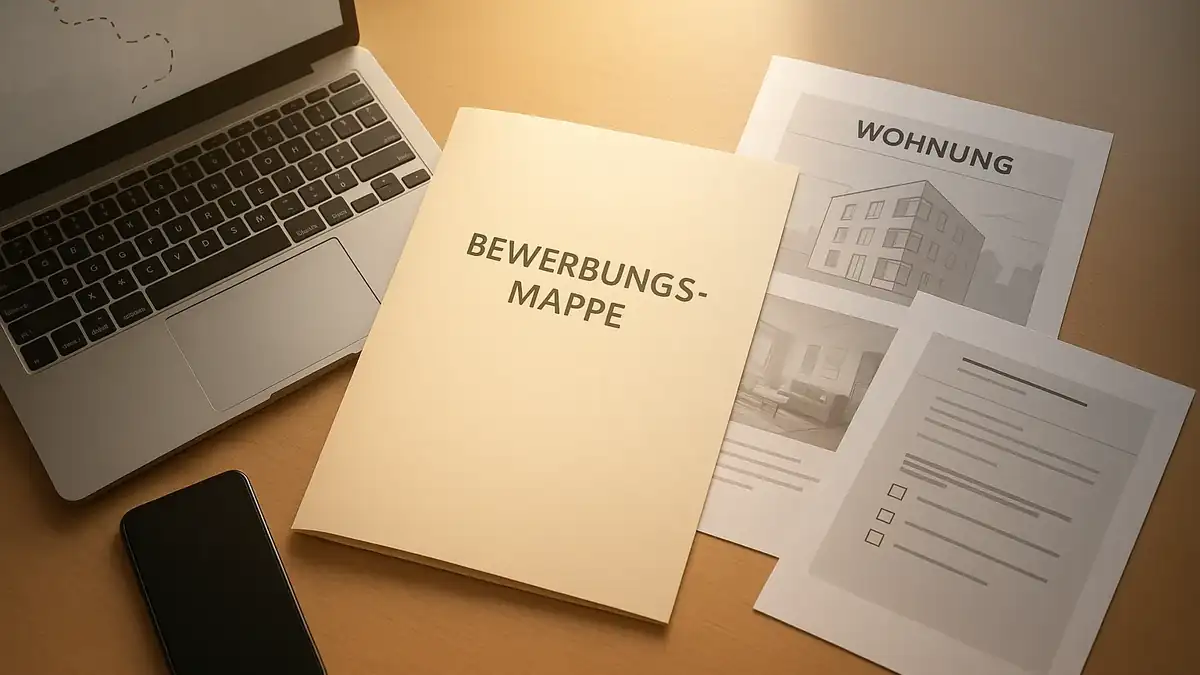 Illustration: München als Student: So knackst du den Wohnungsmarkt (auch ohne Vitamin B) – Bewerbungsmappe (PDF), Dokumente, Checkliste