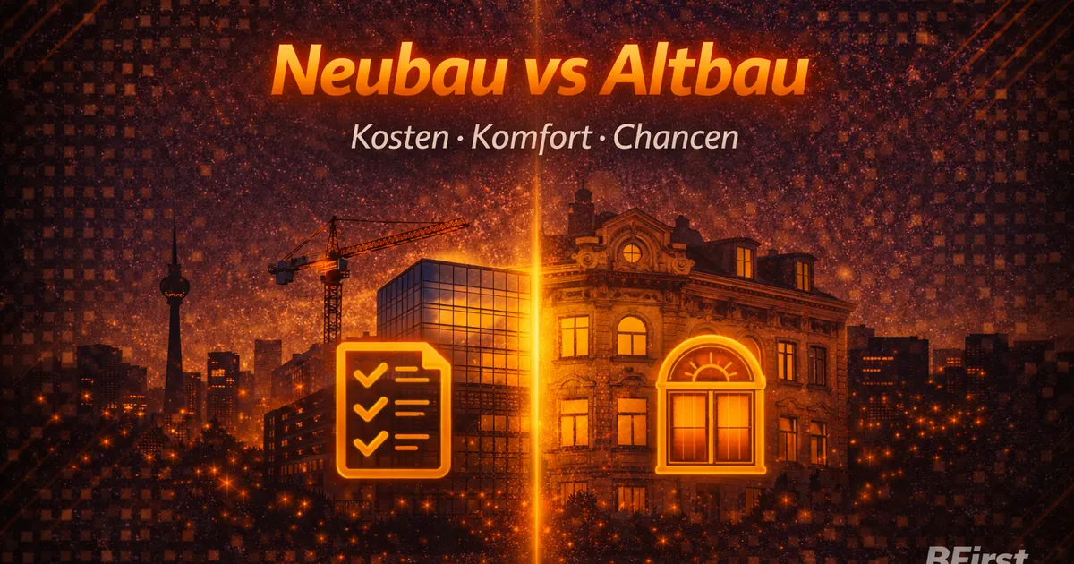 Neubau vs. Altbau in Berlin: So triffst du die richtige Entscheidung und findest schneller eine Wohnung