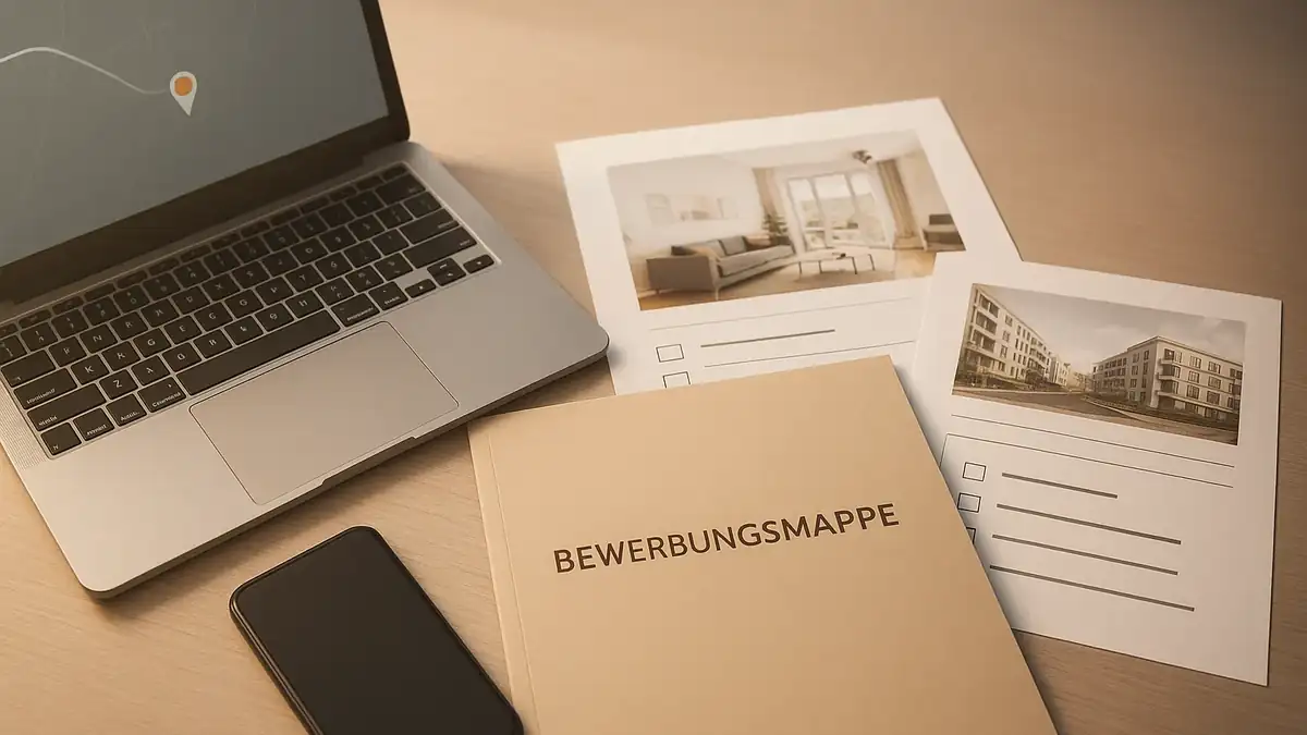 Illustration: Wenn du heute eine Wohnung brauchst: Schnelle Wohn‑Optionen in Berlin ohne Scam – Bewerbungsmappe (PDF), Dokumente, Checkliste