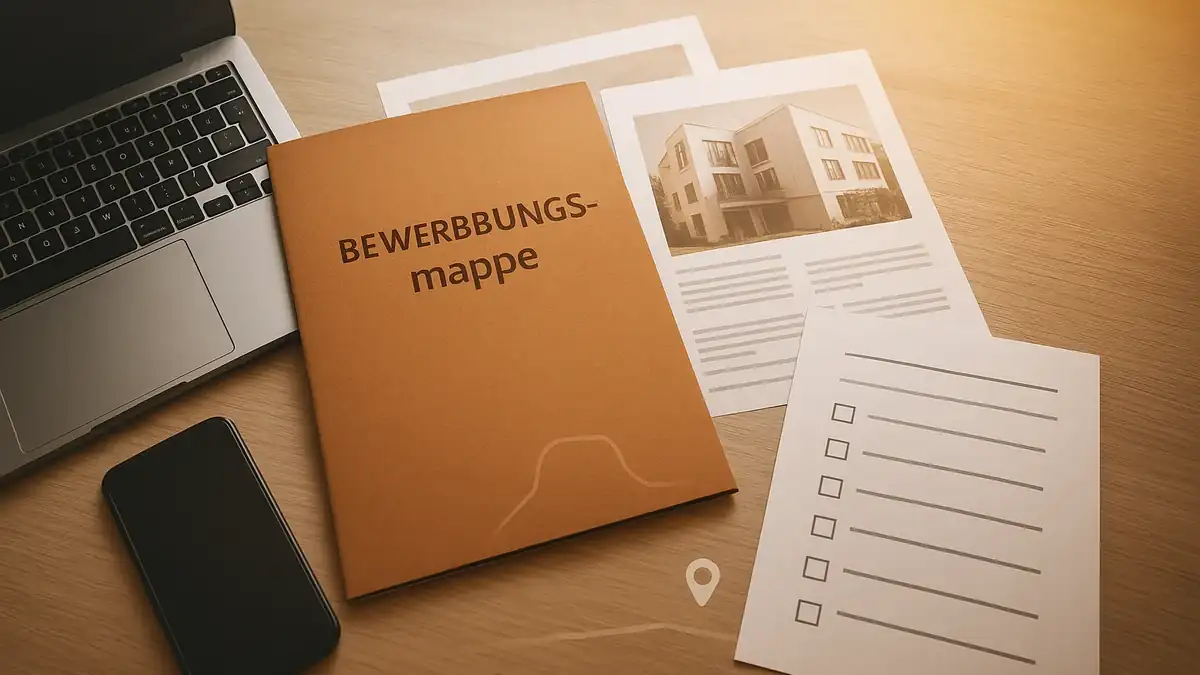 Illustration: Warum du in Berlin ständig Absagen bekommst: 7 Fehler, die dich unsichtbar machen – Bewerbungsmappe (PDF), Dokumente, Checkliste