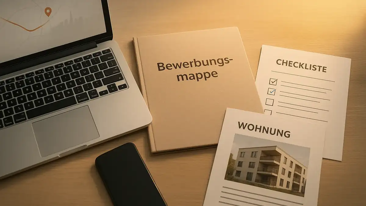 Illustration: Warum du in Frankfurt keine Zusagen bekommst: 6 typische Fehler (und wie du sie fixst) – Bewerbungsmappe (PDF), Dokumente, Checkliste
