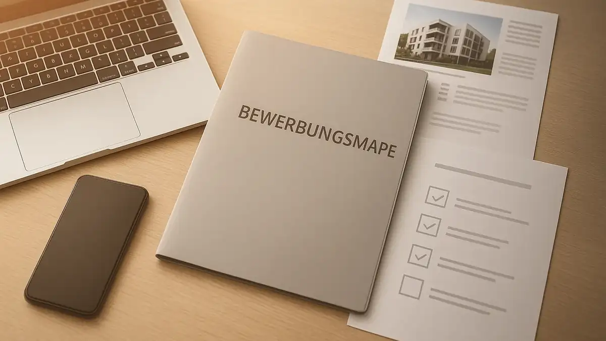 Illustration: Wohnungsmythen in Berlin: 10 Dinge, die dich Zeit (und Nerven) kosten – Bewerbungsmappe (PDF), Dokumente, Checkliste
