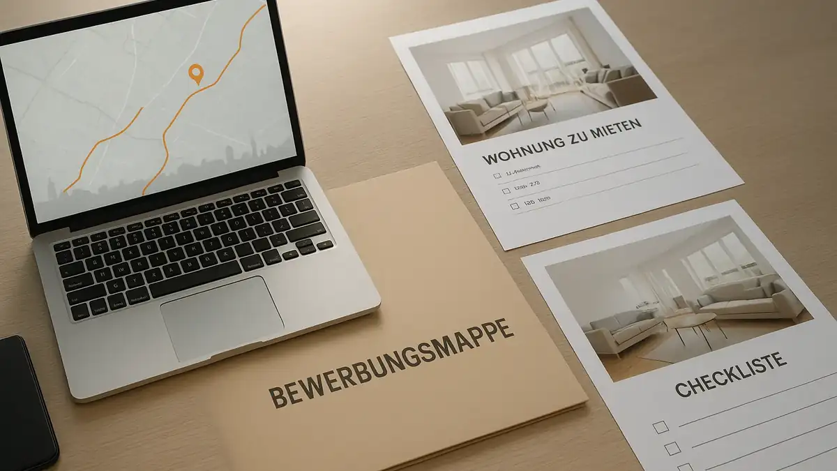 Illustration: Wohnungssuche Berlin: Diese 7 Mythen machen deine Suche langsamer – Bewerbungsmappe (PDF), Dokumente, Checkliste